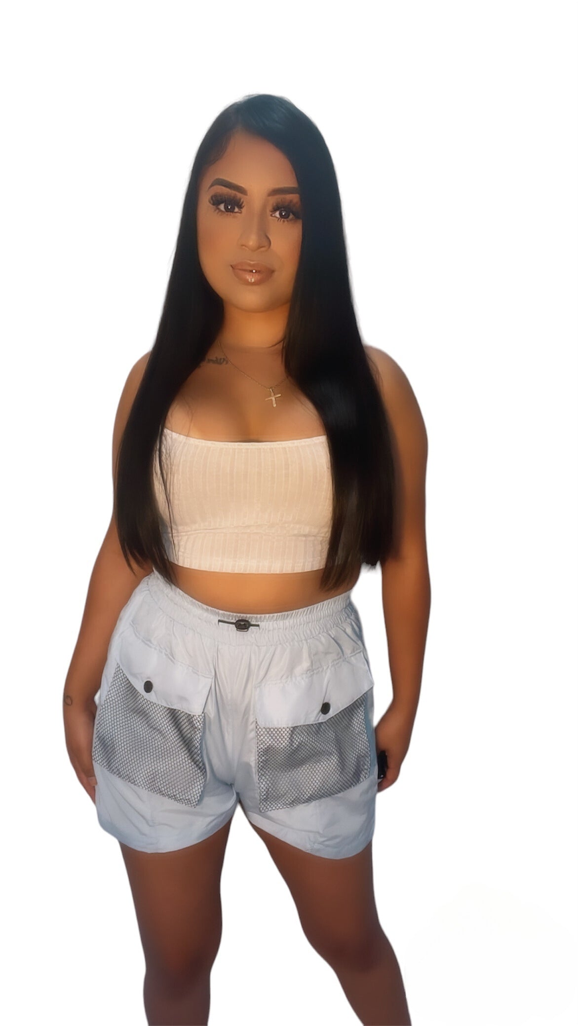 Dreamy Sky Blue Wind Breaker shorts