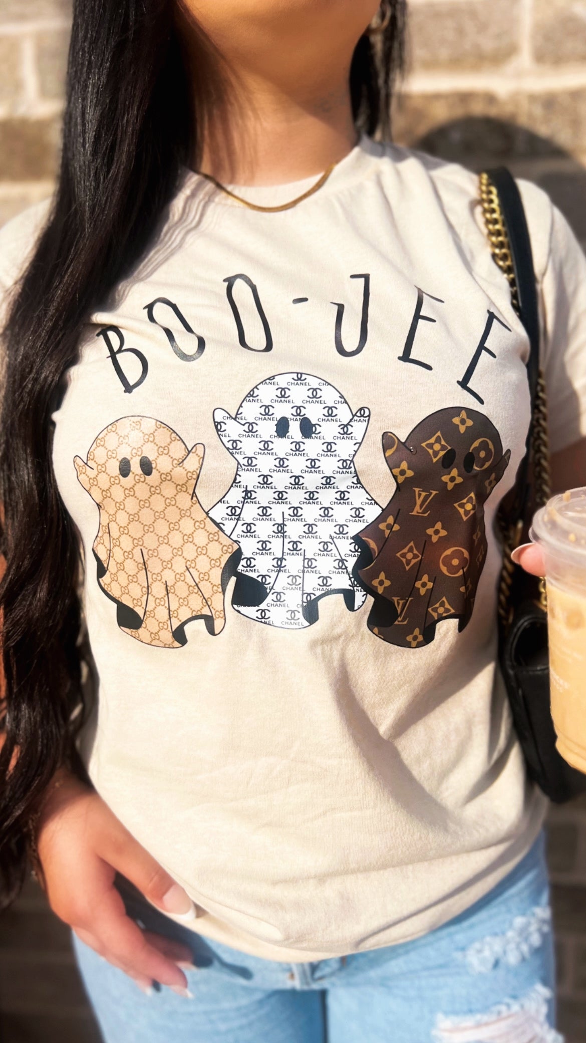 Boo Jee Graphic Tee - Cream