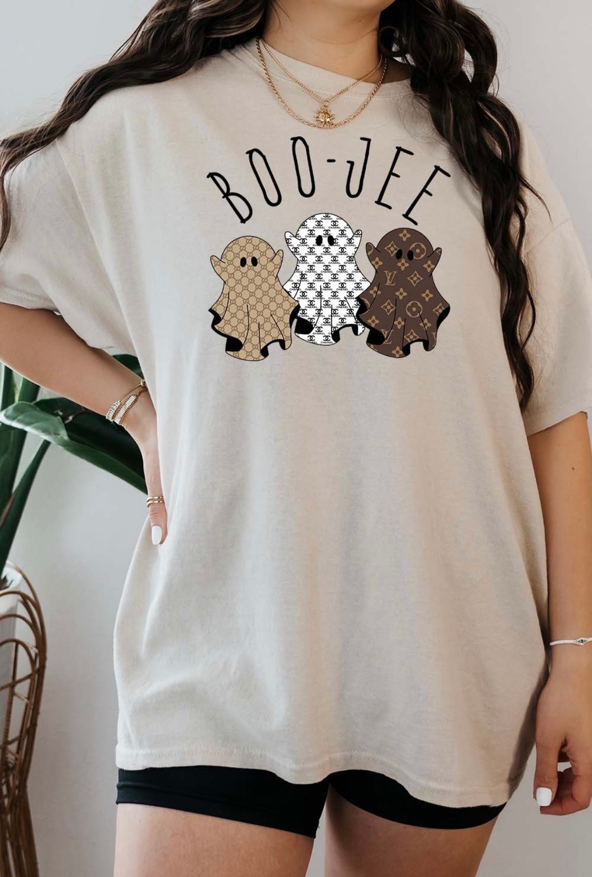 Boo Jee Graphic Tee - Cream