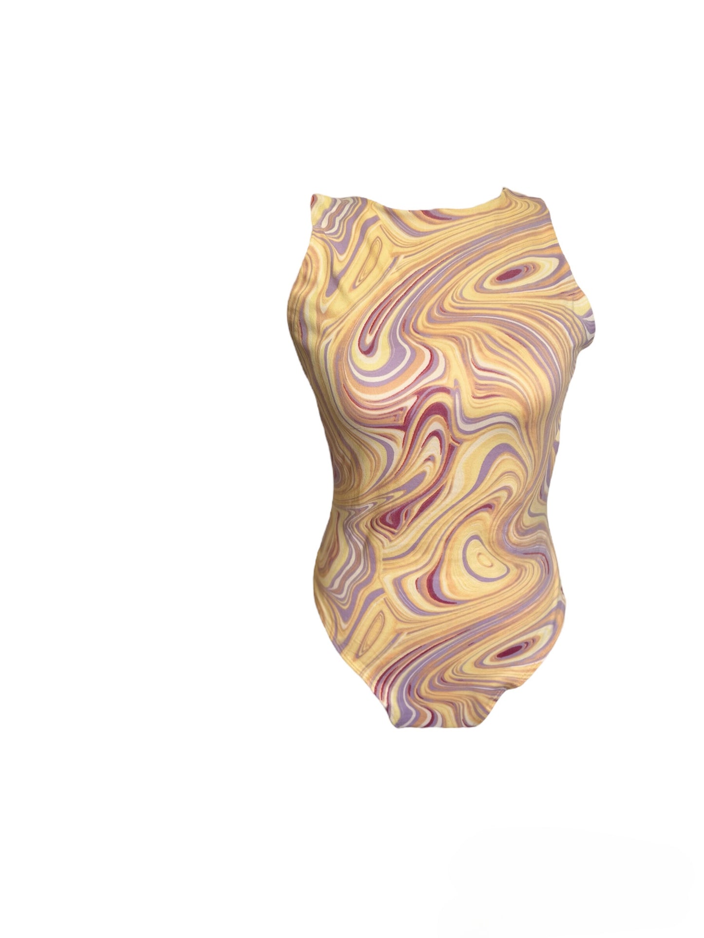 Cotton Candy Printed Sleeveless Bodysuit