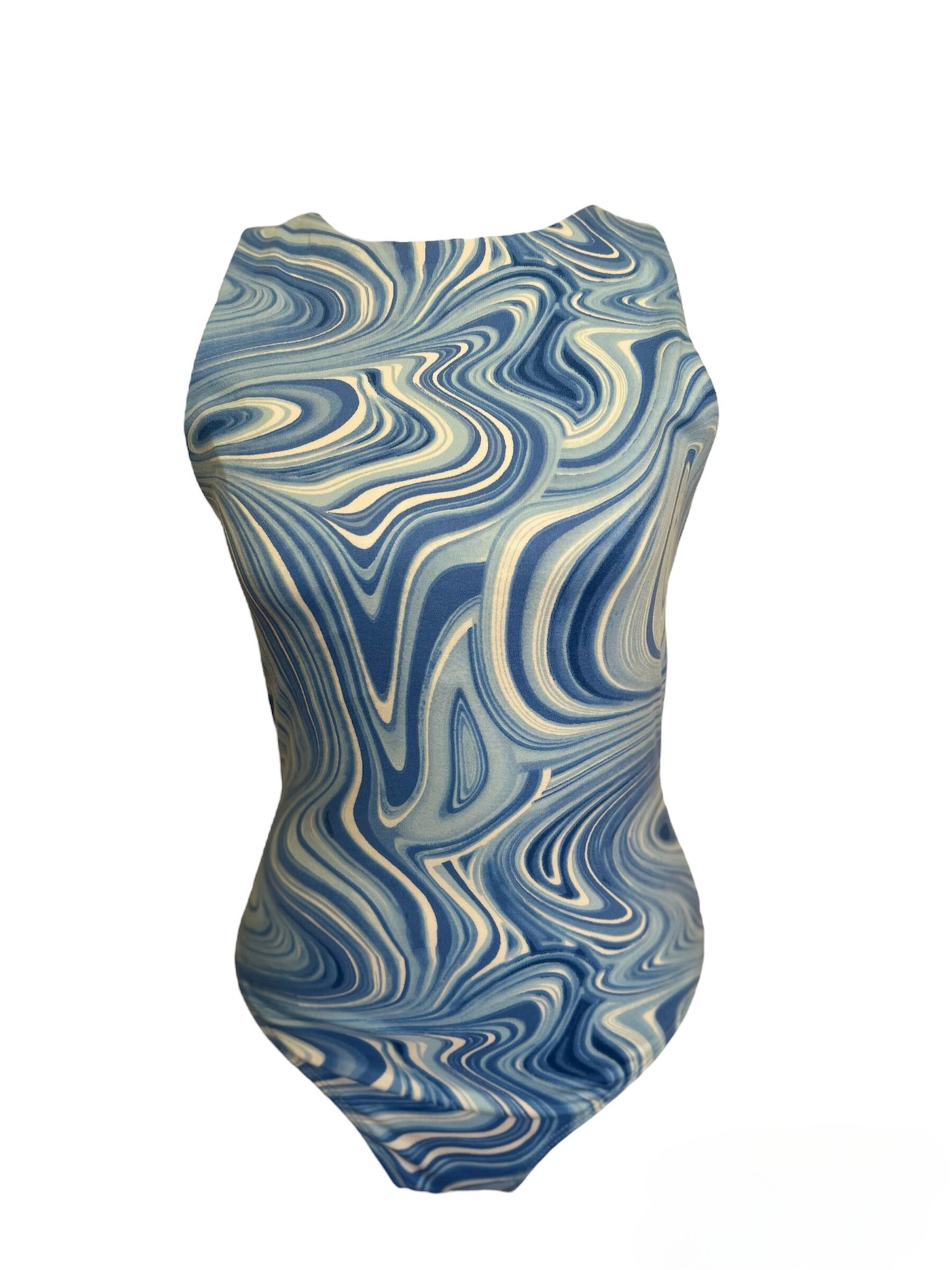 Cotton Candy Printed Sleeveless Bodysuit