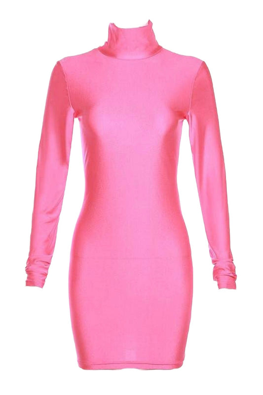 Be Mine Turtle Neck Mini Dress