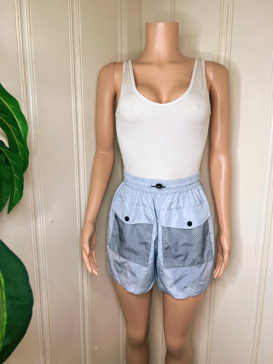 Dreamy Sky Blue Wind Breaker shorts