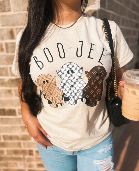 Boo Jee Graphic Tee - Cream