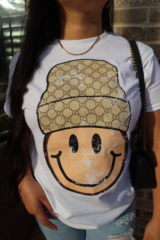 Gucci Me Smiley Graphic Tee - White