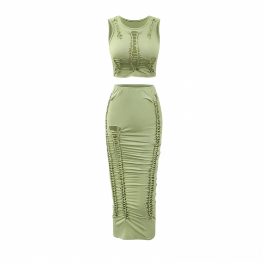 Sexy Sage Skirt Set